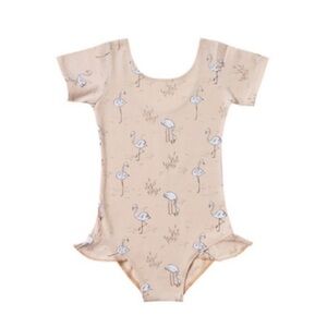 Rylee + Cru flamingo Leotard 2-3t